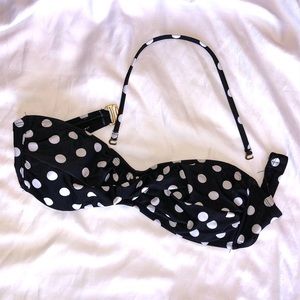 Mossimo polka dot bikini top